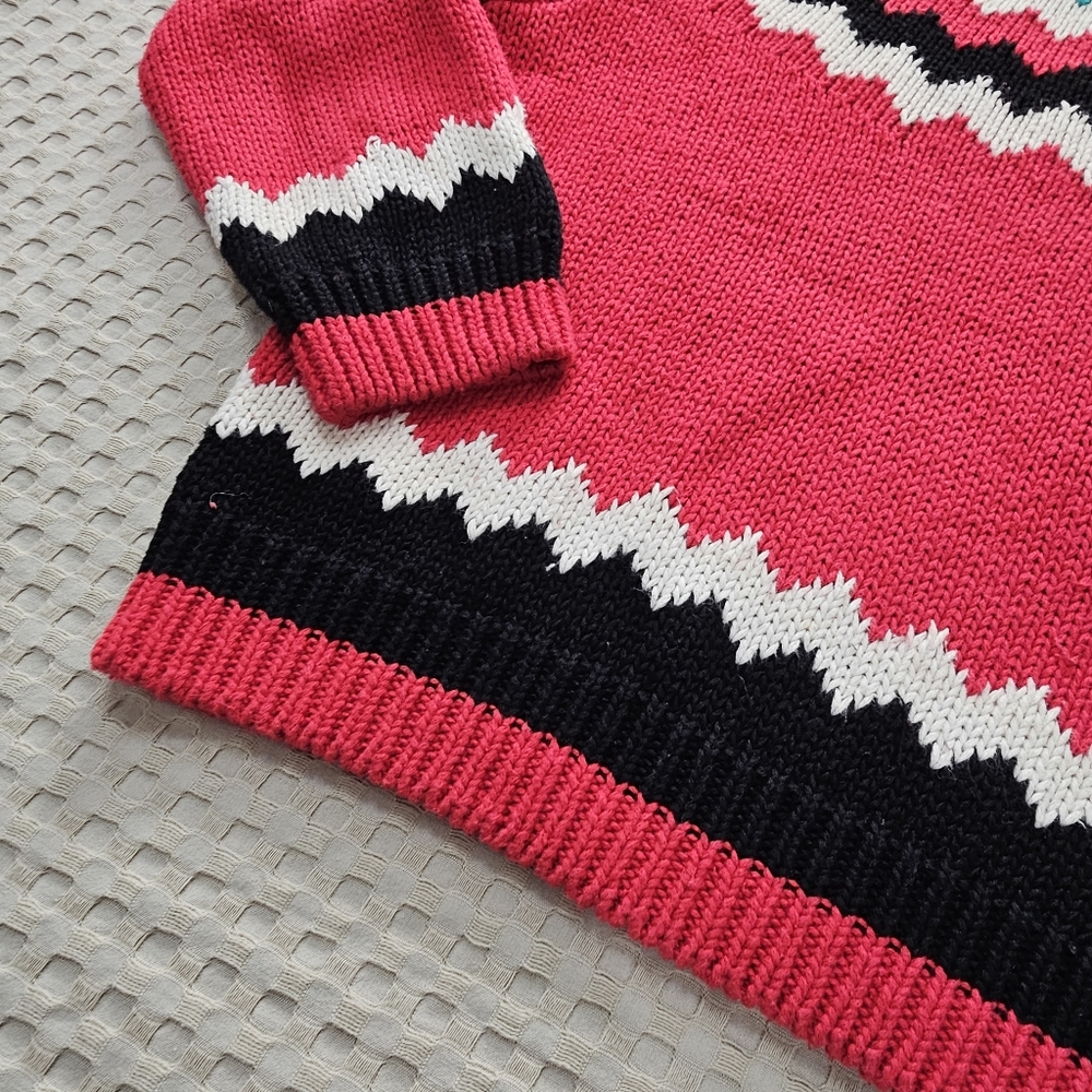 Vinyage Nuovo Industriale Fair Isle Geometric Pattern Sweater Womens Size Medium - Picture 3 of 8